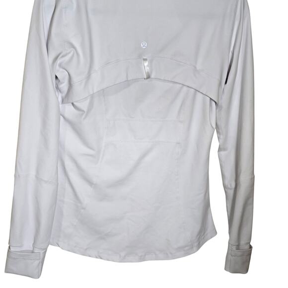Lulemon Define Full Zip Jacket Luon White Reflective Logo On Back Size 8 - Picture 9 of 10